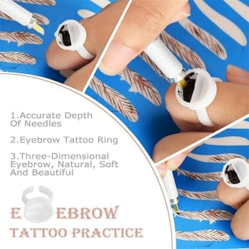 Amazon | 10のセットアートメイクキット タトゥー ペン針 顔料